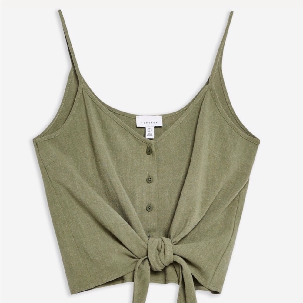 [NWT] TOPSHOP Tie Front Camisole Top